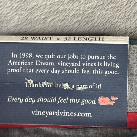 Vineyard Vines Pants Mens 28x32 Charleston Green Breaker Pant Holiday Tartan - Picture 9 of 15